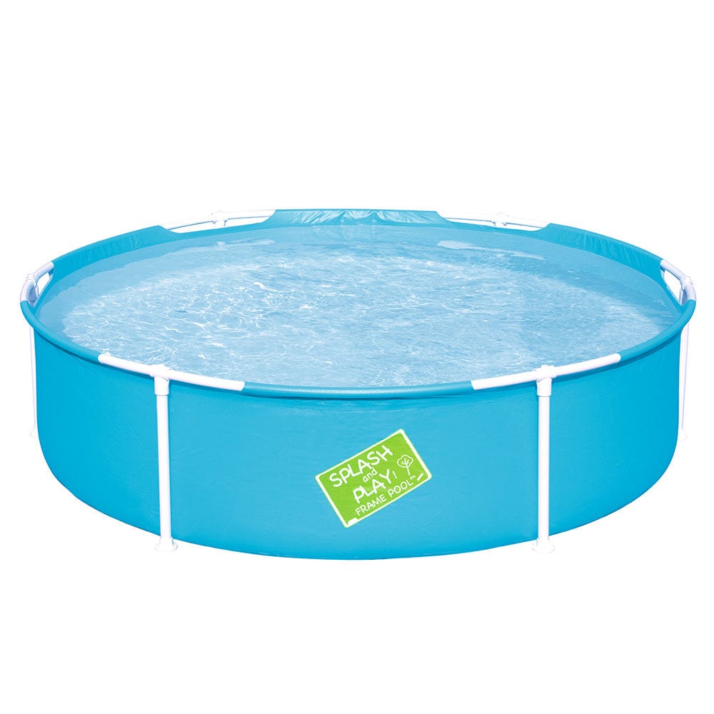 Bestway Kids Pool 152x38cm Round Steel Frame Swimming Pools Above Ground 580L - SportZone.co.nz