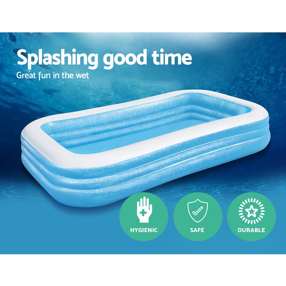 Bestway Kids Pool 305x183x56cm Inflatable Above Ground Swimming Pools 1161L - SportZone.co.nz
