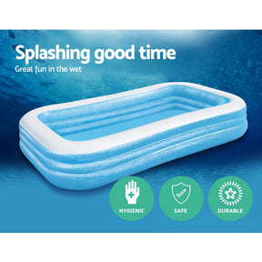 Bestway Kids Pool 305x183x56cm Inflatable Above Ground Swimming Pools 1161L - SportZone.co.nz