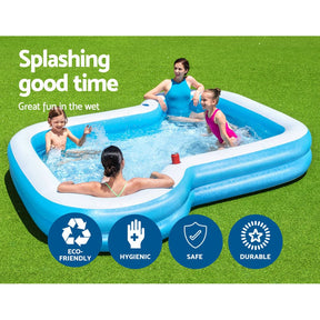 Bestway Kids Pool 305x274x46cm Inflatable Above Ground Swimming Pools 1207L - SportZone.co.nz