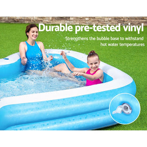Bestway Kids Pool 305x274x46cm Inflatable Above Ground Swimming Pools 1207L - SportZone.co.nz