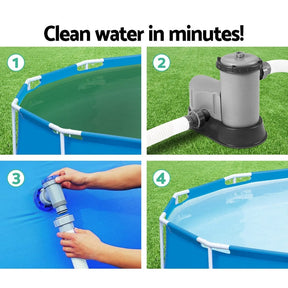 Bestway Pool Pump Cartridge Filter 1500GPH 5678L/H Flowclear™ Filters Cleaner - SportZone.co.nz