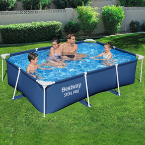 Bestway Swimming Pool 259x170x61cm Steel Frame Above Ground Pools 2300L - SportZone.co.nz