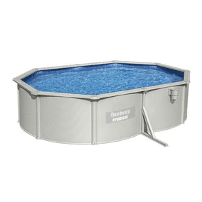 Bestway Swimming Pool 500x366x122cm Steel Frame Above Ground Pools Filter Pump Ladder 16296L - SportZone.co.nz