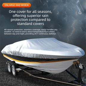 Black Heavy Duty Waterproof V-Hull Boat Cover 11-13FT Marine Grade Outdoor UV Protection for Australian Storage and Mooring - SportZone.co.nz