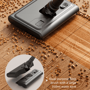 Black Wireless Stick Vacuum Cleaner with 14000Pa Suction, HEPA Filter & 350ml Water Tank for Wet Dry Cleaning, Ideal for Home Use - SportZone.co.nz