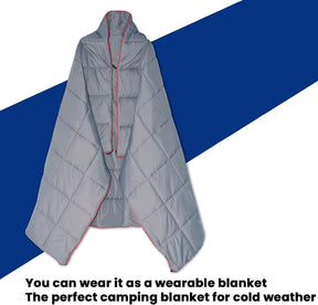 Blue Compact Lightweight Quilted Blanket - SportZone.co.nz