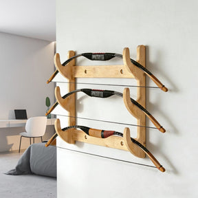 Bow Rack, Wall Mount Sword Holder, Wooden Wall Mount Bow Hanger Heavy Duty Archery Bows Wall Holder for Compound & Recurve Bows, Only Rack, 1 Pcs, 15.35x11.81x1.57 15.35" x 11.81" x 1.57" Beige - SportZone.co.nz