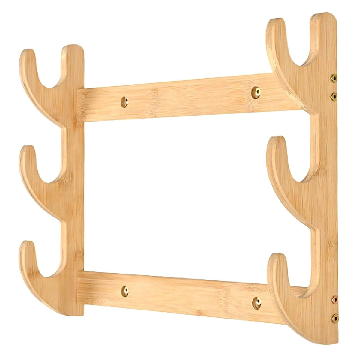 Bow Rack, Wall Mount Sword Holder, Wooden Wall Mount Bow Hanger Heavy Duty Archery Bows Wall Holder for Compound & Recurve Bows, Only Rack, 1 Pcs, 15.35x11.81x1.57 15.35" x 11.81" x 1.57" Beige - SportZone.co.nz