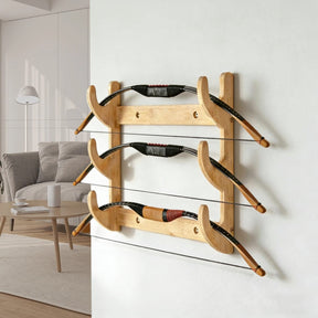 Bow Rack, Wall Mount Sword Holder, Wooden Wall Mount Bow Hanger Heavy Duty Archery Bows Wall Holder for Compound & Recurve Bows, Only Rack, 1 Pcs, 15.35x11.81x1.57 15.35" x 11.81" x 1.57" Beige - SportZone.co.nz