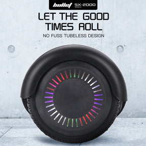 BULLET SX-2000 500W Self Balancing Hoverboard Scooter with LED Lights - Black - SportZone.co.nz