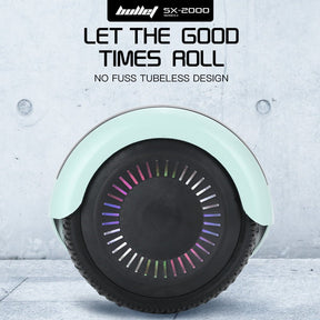 BULLET SX-2000 500W Self Balancing Hoverboard Scooter with LED Lights - Mint Green - SportZone.co.nz