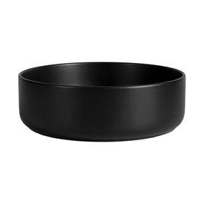 Cefito Bathroom Basin Ceramic Vanity Sink Vessel Bowl Wash Matte Black Round Countertop - SportZone.co.nz