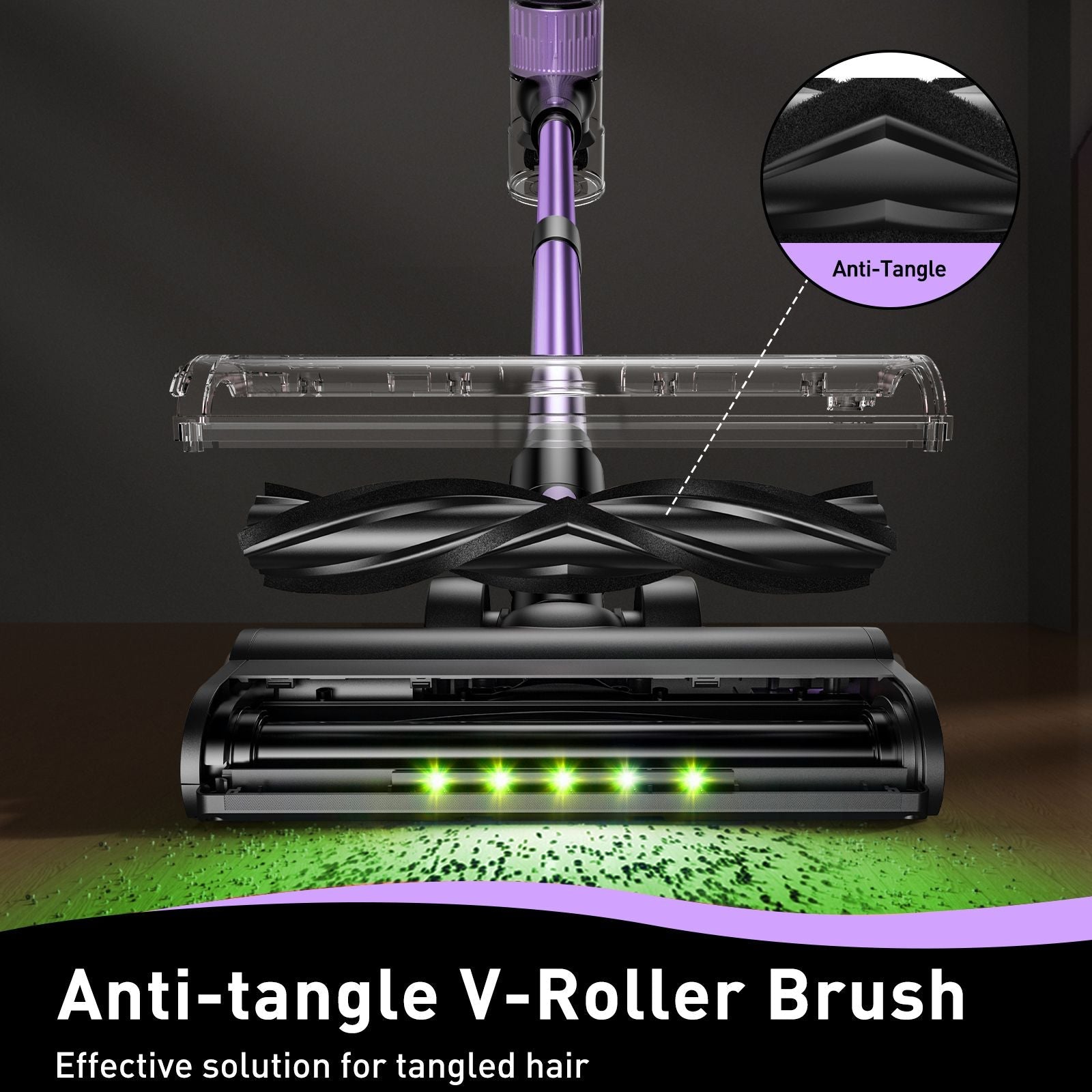 Cordless Stick Vacuum Cleaner 55KPa Rechargeable Anti-Tangle Pet Hair - SportZone.co.nz