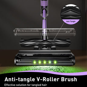 Cordless Stick Vacuum Cleaner 55KPa Rechargeable Anti-Tangle Pet Hair - SportZone.co.nz