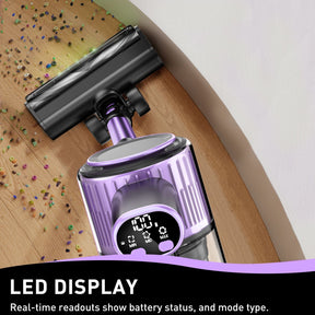 Cordless Stick Vacuum Cleaner 55KPa Rechargeable Anti-Tangle Pet Hair - SportZone.co.nz
