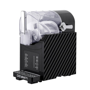 Devanti 1.8L Slushie Machine Maker Frozen Smoothies Milkshakes Black - SportZone.co.nz