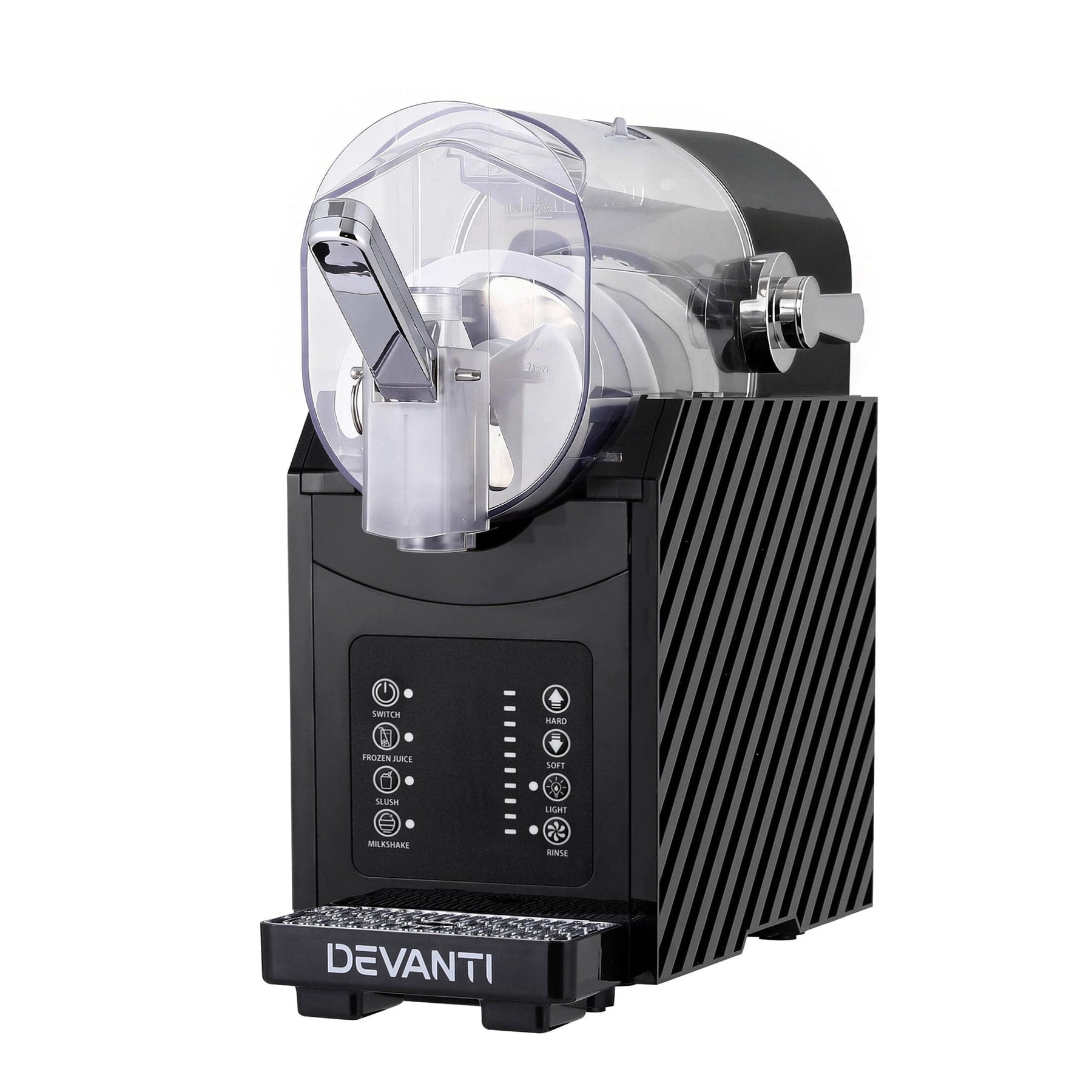 Devanti 1.8L Slushie Machine Maker Frozen Smoothies Milkshakes Black - SportZone.co.nz