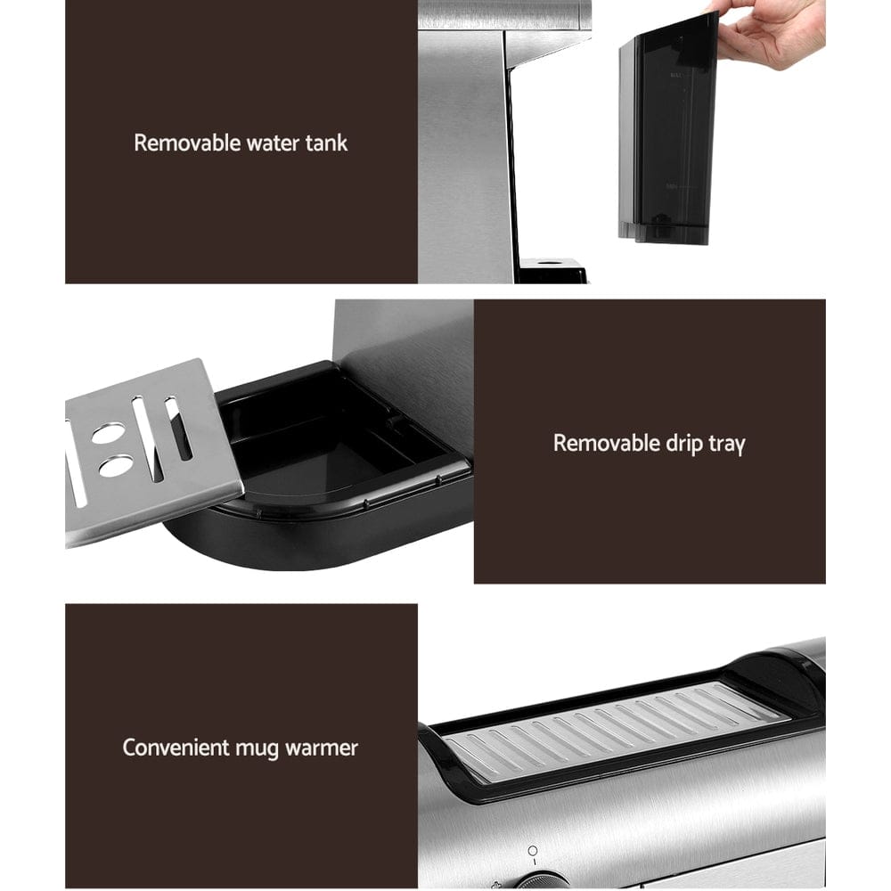 Devanti 20 - Bar Espresso Cafe Maker - Crafted for Barista - Quality Coffee - SportZone.co.nz