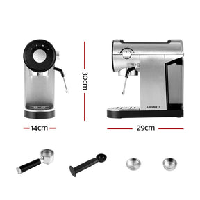 Devanti 20 - Bar Espresso Cafe Maker - Crafted for Barista - Quality Coffee - SportZone.co.nz