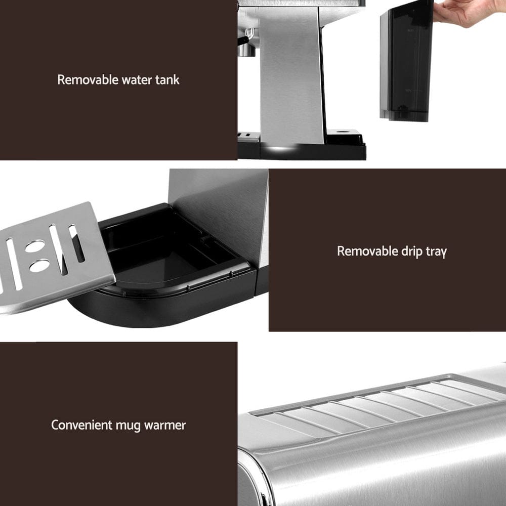 Devanti 20 - Bar Espresso Cafe Maker: Elevating Your Coffee Experience - SportZone.co.nz