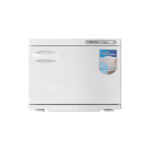 Devanti 23L Towel Warmer UV Sterilizer Heater Cabinet Beauty SPA Salon White - SportZone.co.nz