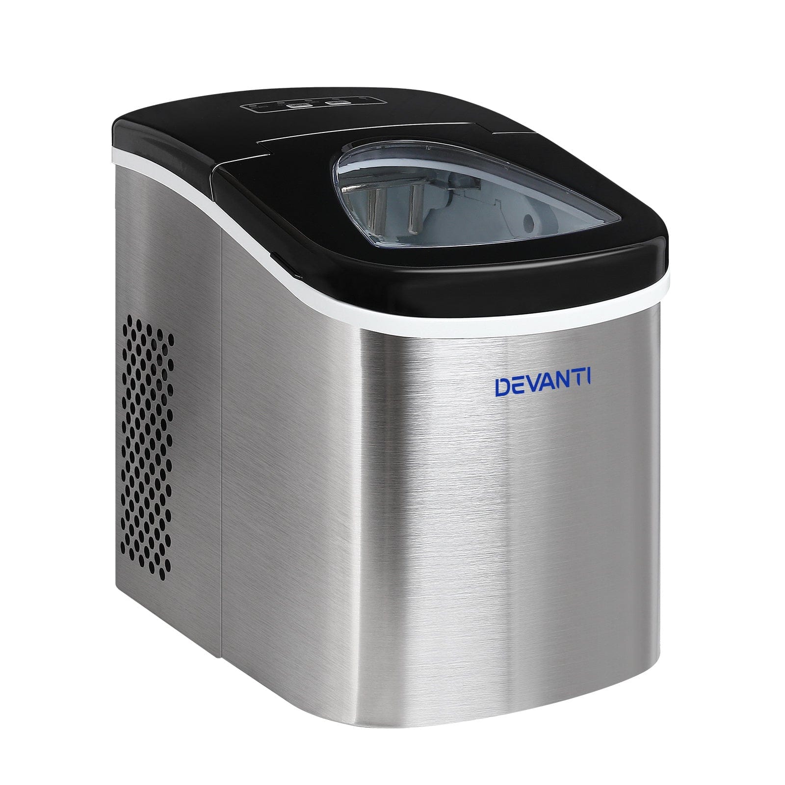 Devanti 2.4L Stainless Steel Portable Ice Cube Maker - SportZone.co.nz
