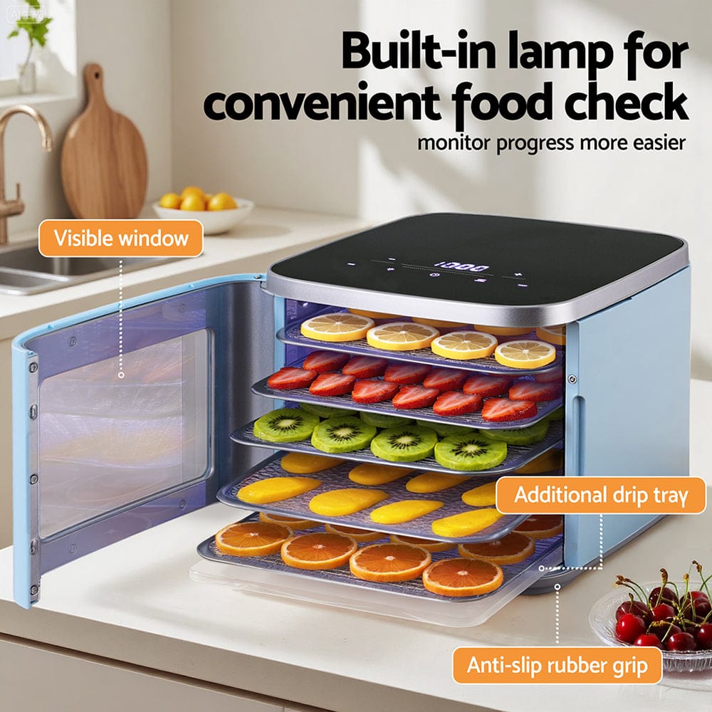 Devanti 5 Trays Food Dehydrator Mini Fruit Dryer 500W - SportZone.co.nz