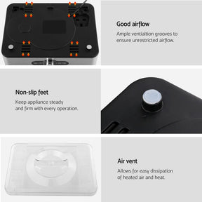 Devanti 5 Trays Food Dehydrator Stainless Steel Tray - SportZone.co.nz