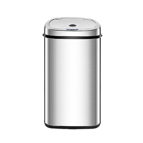 Devanti 50L Motion Sensor Bin Rubbish Automatic Silver - SportZone.co.nz