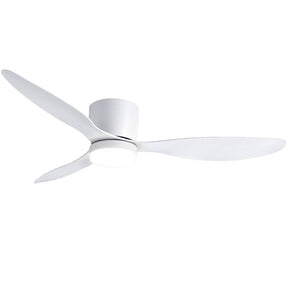 Devanti 52'' Ceiling Fan 3 Blades DC Motor w/Light w/Remote White - SportZone.co.nz