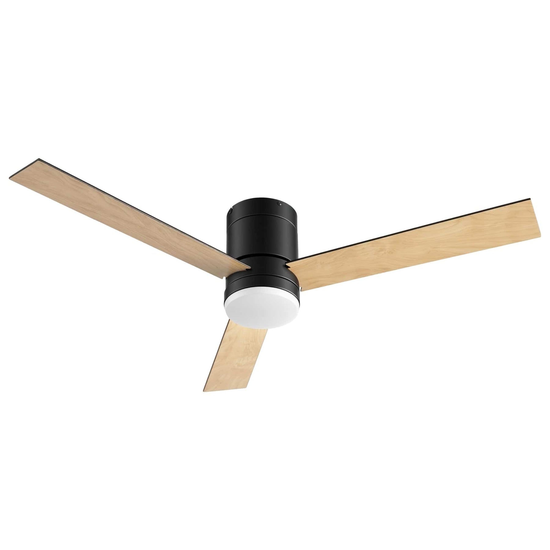 Devanti 52'' Ceiling Fan 3 Blades Double - sided DC Motor w/Light w/Remote Light Wood and bLack - SportZone.co.nz