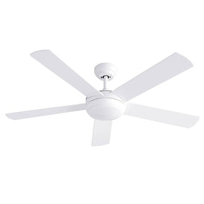 Devanti 52'' Ceiling Fan 5 Blades DC Motor w/Light w/Remote White - SportZone.co.nz