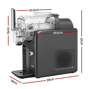 Devanti 5in1 Slushie Machine Ice Cream Maker 2L Grey - SportZone.co.nz
