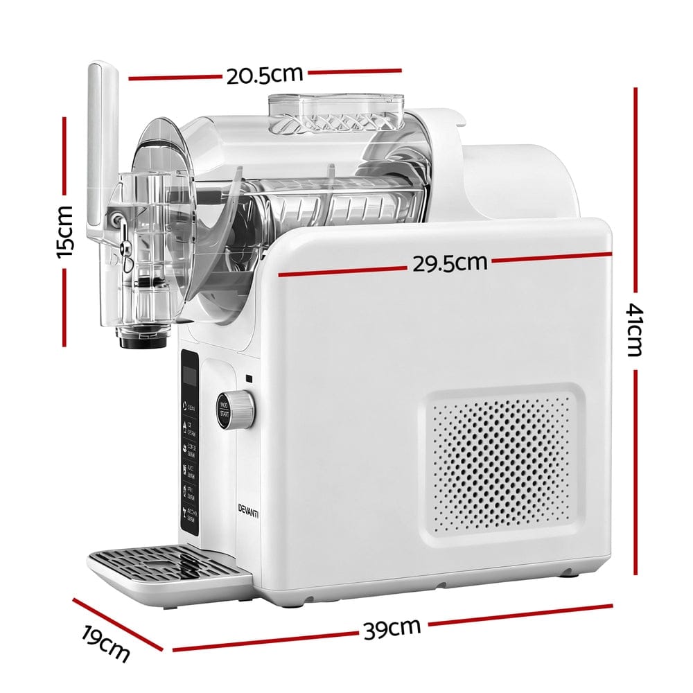 Devanti 5in1 Slushie Machine Ice Cream Maker 2L White - SportZone.co.nz