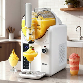 Devanti 5in1 Slushie Machine Ice Cream Maker 2L White - SportZone.co.nz