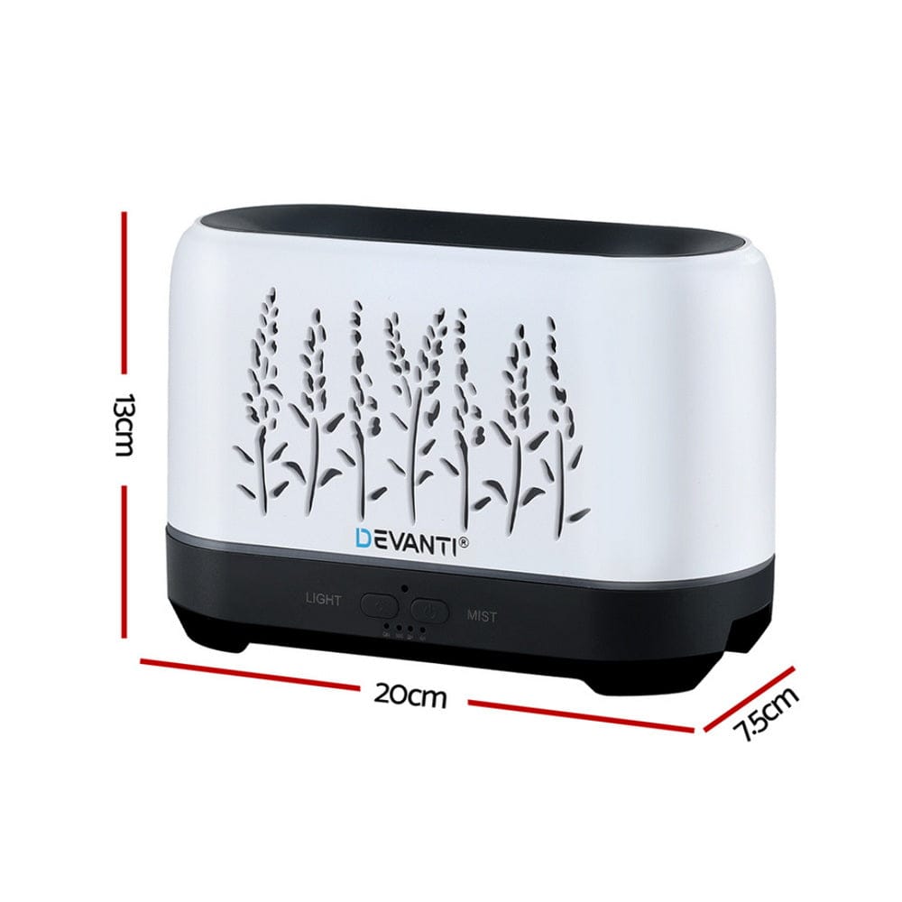 Devanti Aroma Diffuser Aromatherapy Flame 200ml - SportZone.co.nz