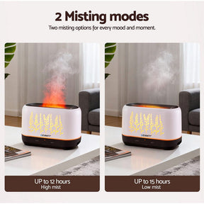Devanti Aroma Diffuser Aromatherapy Flame 200ml - SportZone.co.nz