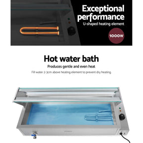 Devanti Bain Marie 3 Pan Food Warmer – Commercial Use - SportZone.co.nz