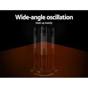 Devanti Ceramic Tower Heater 3D Flame 2000W - SportZone.co.nz