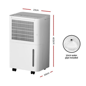 Devanti Dehumidifier 12L Air Purifier White - SportZone.co.nz