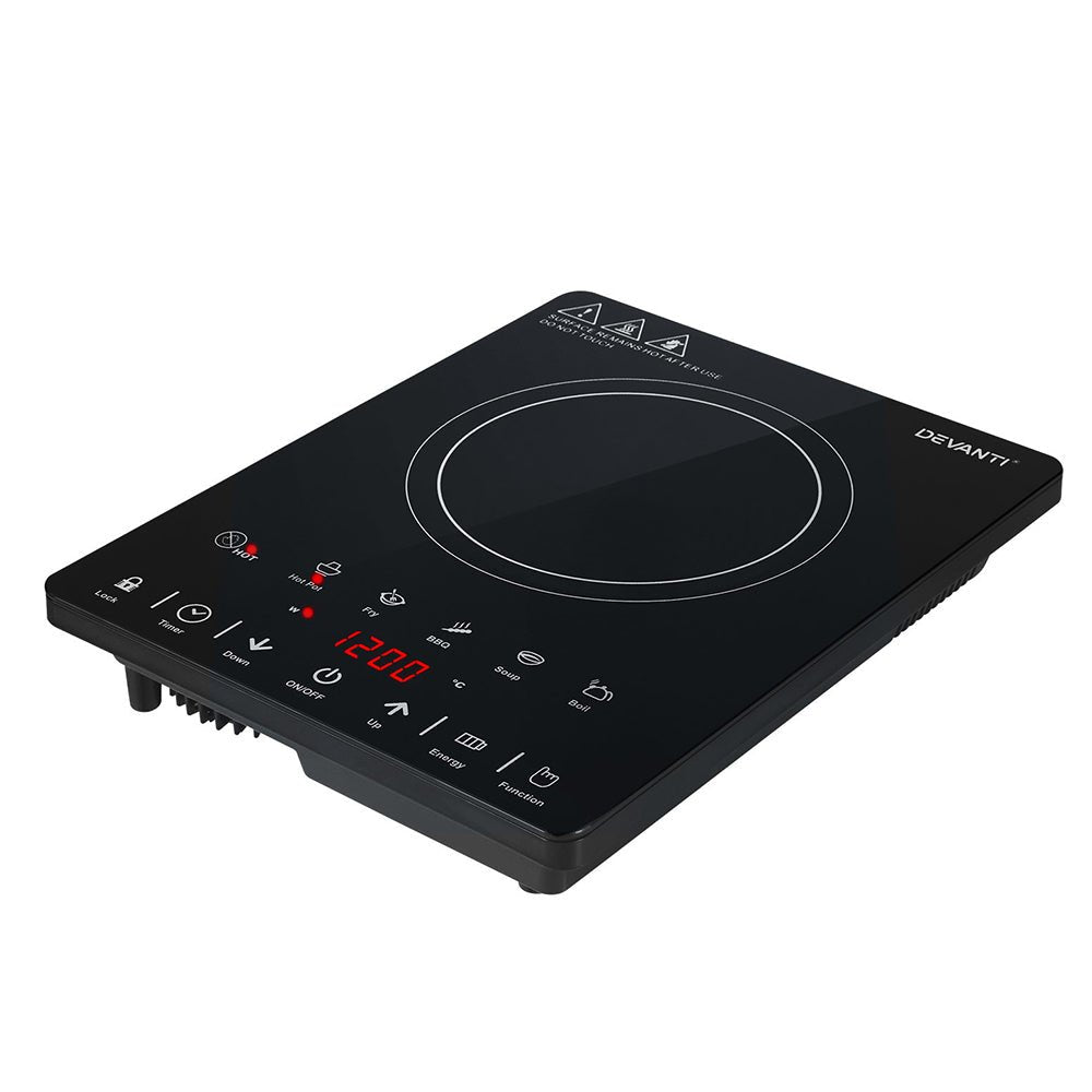 Devanti Electric Ceramic Cooktop 30cm - SportZone.co.nz