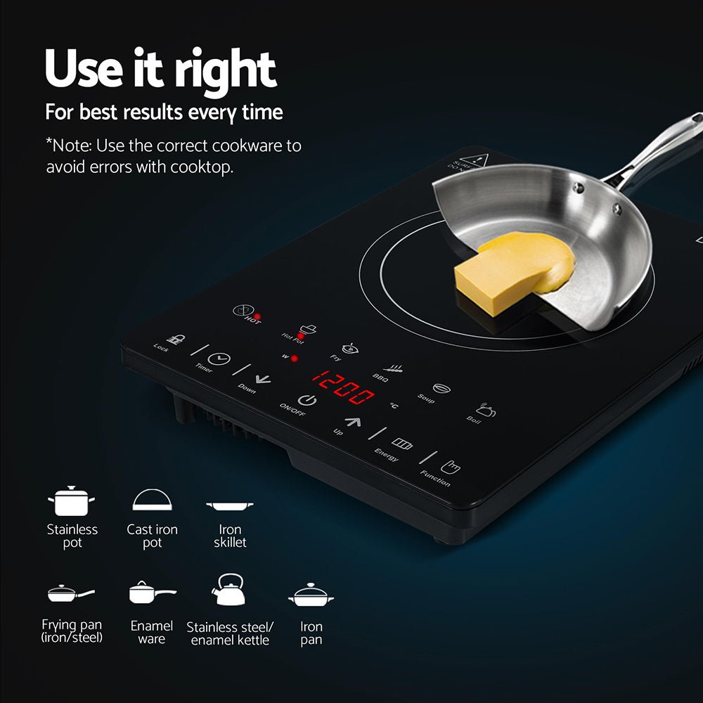 Devanti Electric Ceramic Cooktop 30cm - SportZone.co.nz