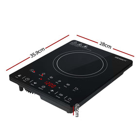 Devanti Electric Ceramic Cooktop 30cm - SportZone.co.nz