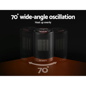 Devanti Electric Fan Heater 1200W - SportZone.co.nz