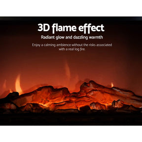 Devanti Electric Fireplace Fire Heaters 2000W - SportZone.co.nz