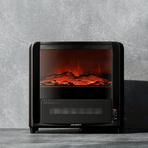 Devanti Electric Fireplace Fire Heaters 2000W - SportZone.co.nz