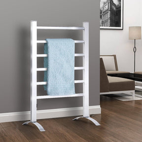 Devanti Electric Heated Towel Rail Rack 6 Bars Freestanding Clothes Dry Warmer - SportZone.co.nz