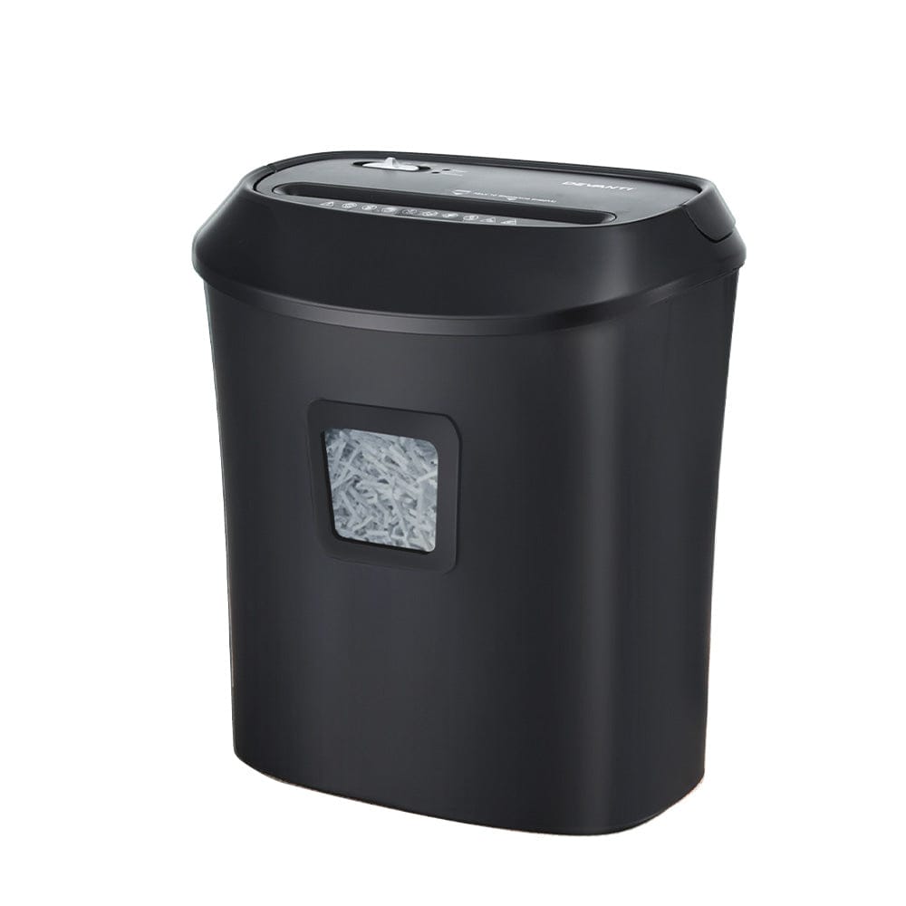 Devanti Electric Paper Shredder for Home Office 10 A4 Paper Sheet Cross - Cut Paper - SportZone.co.nz