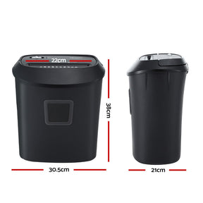 Devanti Electric Paper Shredder for Home Office 10 A4 Paper Sheet Cross - Cut Paper - SportZone.co.nz